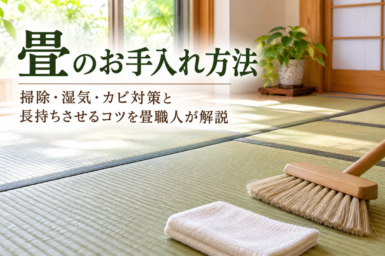 畳の手入れ方法と長持ちの秘訣