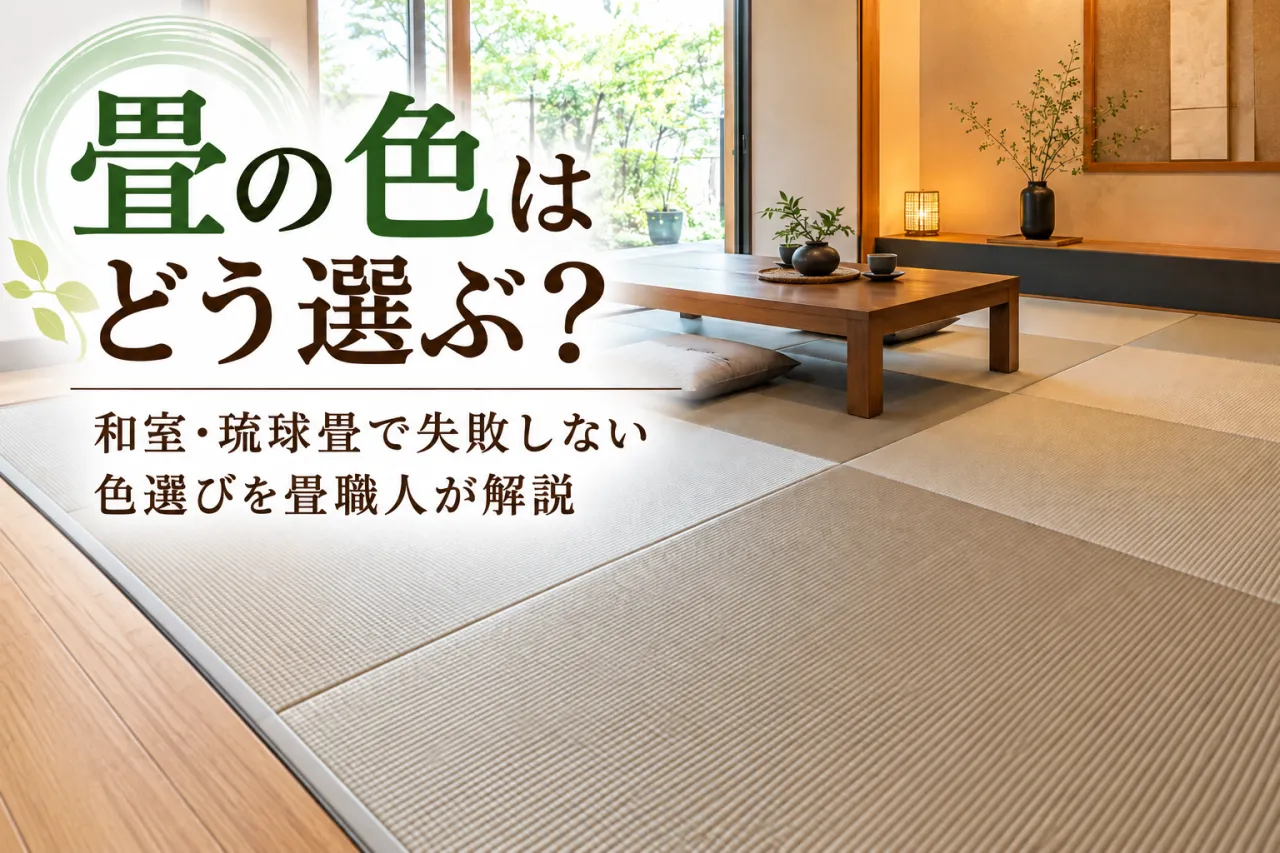 畳の色はどう選ぶ？和室・琉球畳で失敗しない色選びを解説｜三原産業